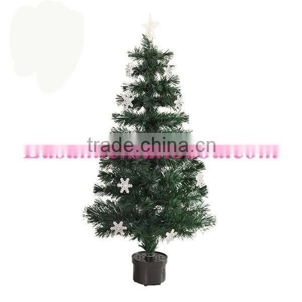 2015 artificial christmas tree,LED snowflake light christmas tree