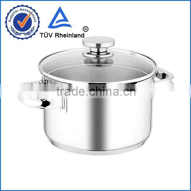 Large size 3 layer composite bottom cookware sauce pot