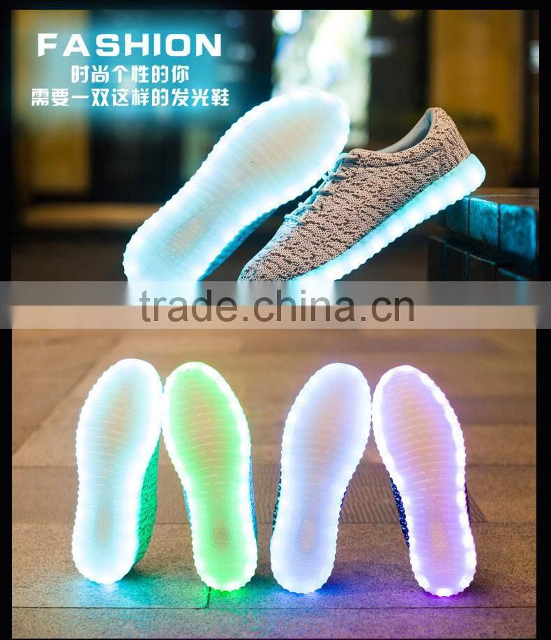 Hot selling led ADULT light shoes with USB charge led light up sport shoes CASUAL SHOES