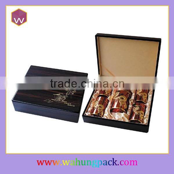 Eco-friendly Fancy 6 Compartments Wooden Tea Boxes /Green Tea MDF Boxes For Sale