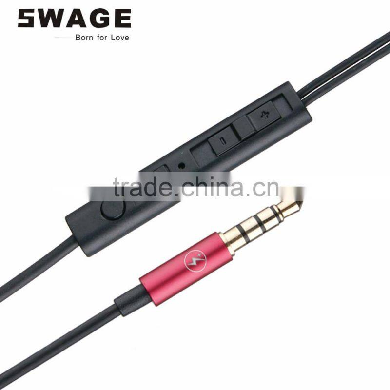 PH-E02A high quality comfortable metal earphones with micphone good quality earphones