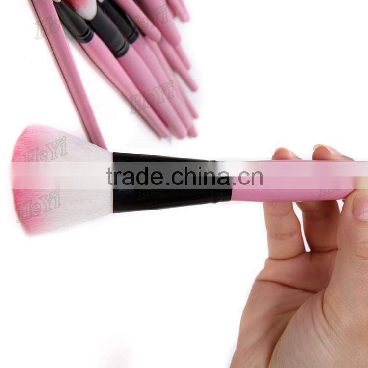 High Quality 32pcs Pink Soft Synthetic Hair makeup brushes with PU Bag