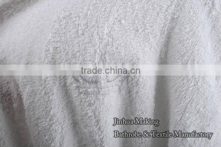 snow white hooded top class cheap wholesale cotton terry unisex designed bathrobe