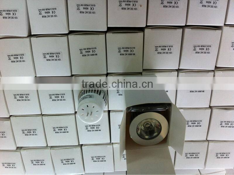 3w 12v led rgb dmx spotlight mr16 e27 gu10