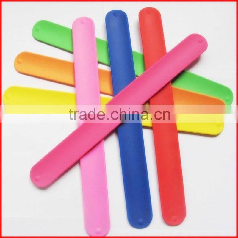 Cartoon printing soft reflective slap bracelet