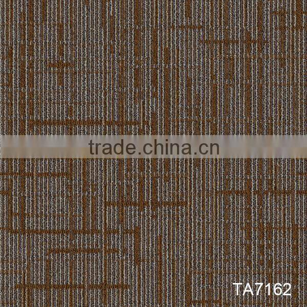 Fireproof carpet tile for office