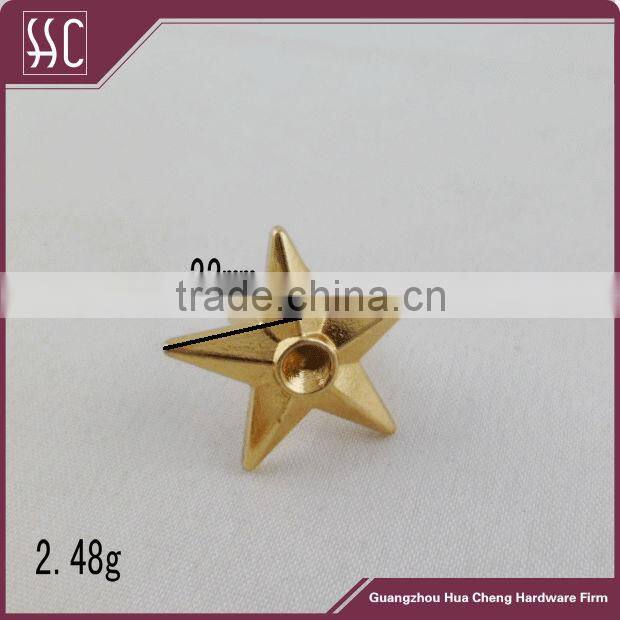 Metal small fitting star shape bag rivet bag hardware
