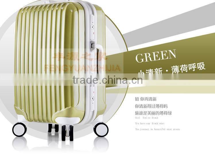2016 china factory trolley case Fashion abs and pc aluminum frame travel luggage bag/travel trolley/new design travel bags