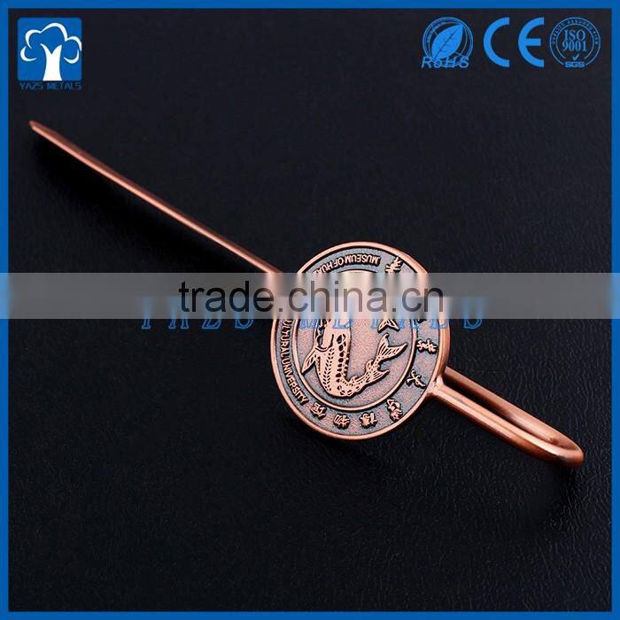 custom logo metal bookmark custom