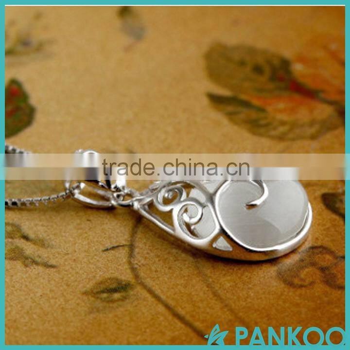 Hot Sale Fashion 925 Sterling Silver Jewelry Opal Water Drop Pendant