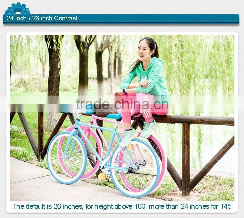 26-inch Fixed Gear Bikes can be changed back brake fly down to ride two-wheeled students live male and female models Fixed Gear