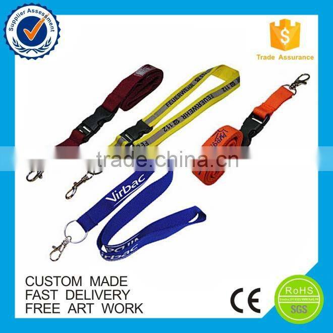 Cheap eco-friendlyl polyester lanyard printing custom lanyard for medal