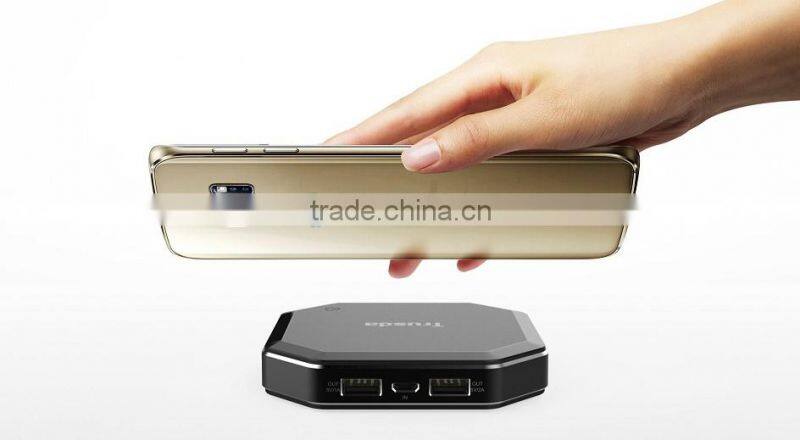 8000mah 2 USB output wireless charger power bank