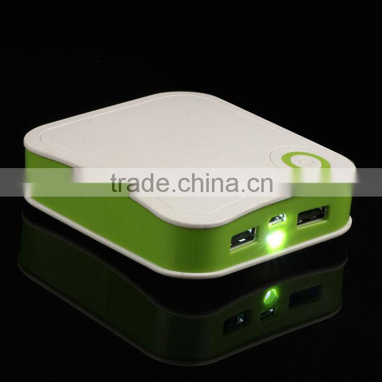 portable charger Christmas gift 2 usb 10400mah universal mobile power bank