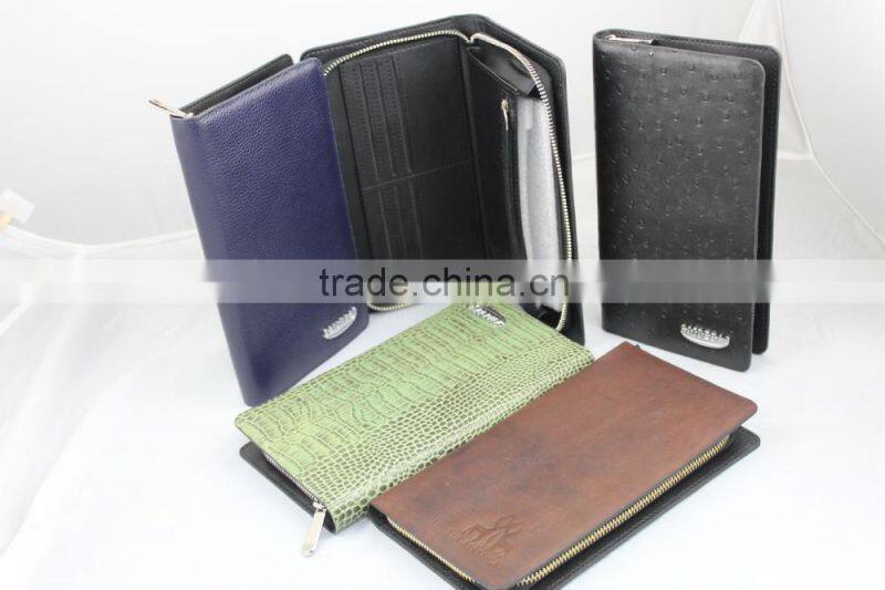 hot selling factory custom kind of genuine leather wallet for men