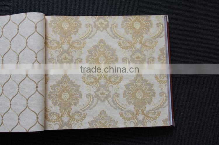 2014 new Italian design pvc deep embossed Mona Lisa K58101 Italian style waterproof sounproof