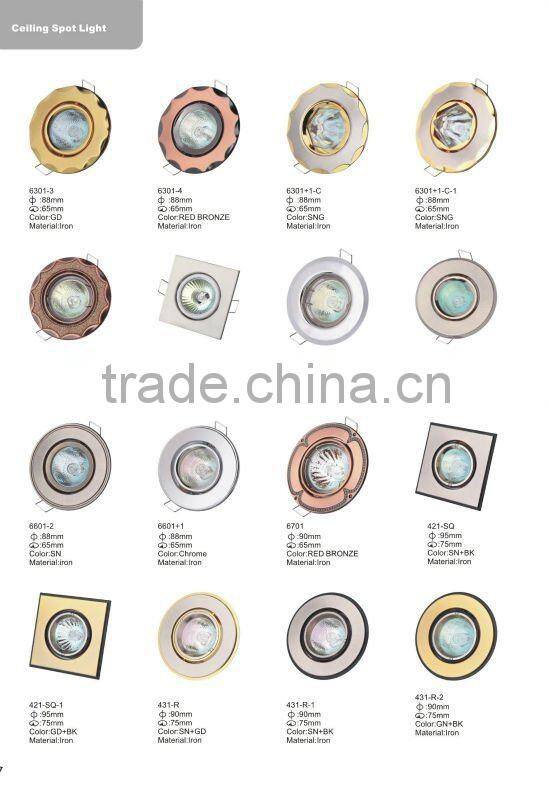 Zinc alloy ceiling spot light covers