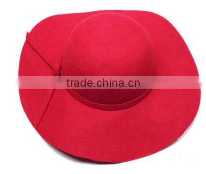 2016 wholesale wool hats for women wide brim wool hat