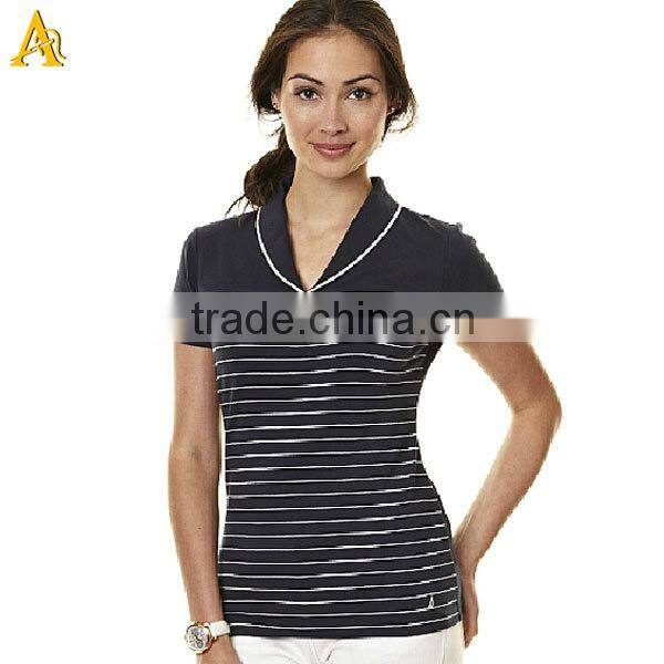 Fashion design Cotton blank tshirt no label, collar tshirt design