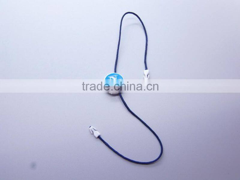 plastic seal string for garment