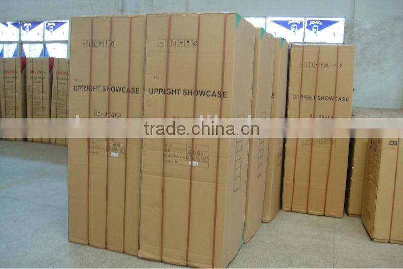220L Upright commercial branding compressor fridge cooler