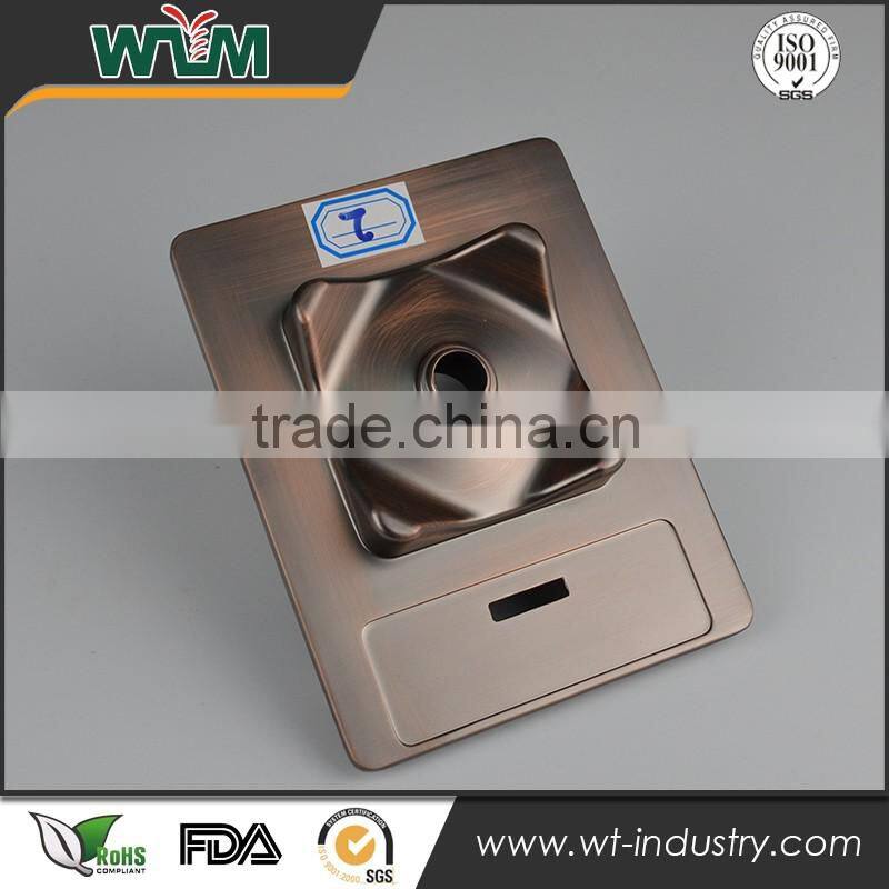 Aluminum gravity die casting for electroplate coffee machine base