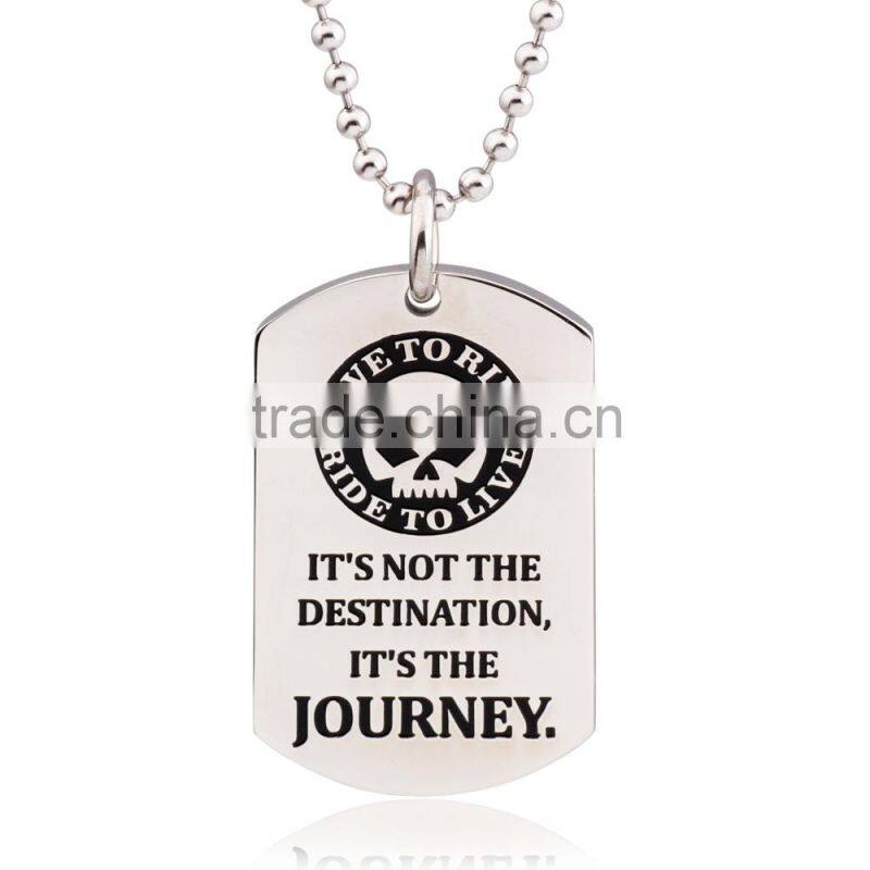 Wholesale Fashion Stock Cross Stainless Steel Dog Tag FP50047