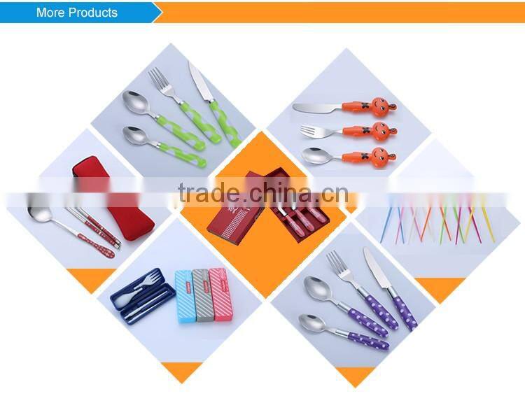 Stainless steel and plastic chopsticks