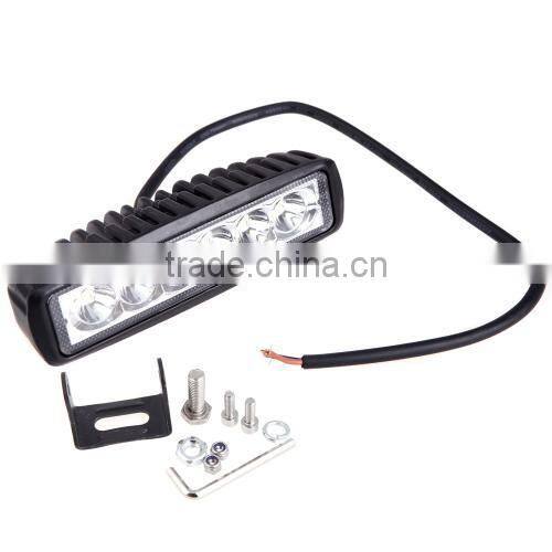 18W Spot Beam LED Work Light Lamp Strip Light for SUV ATV Off-road Truck