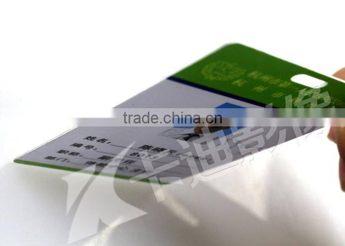 pvc portrait smart card material