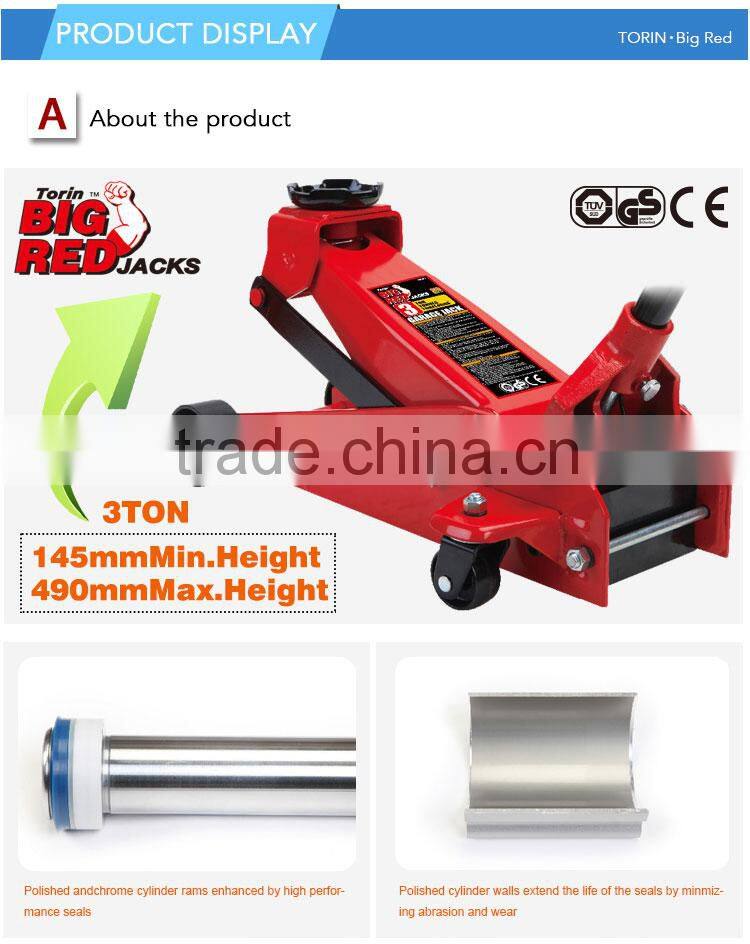 Hot sale 3T Torin BigRed Hydraulic Garage Jack, Patented product