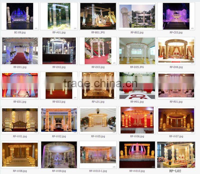 the new design crystal wedding pillar mandap wedding columns used wedding decoration