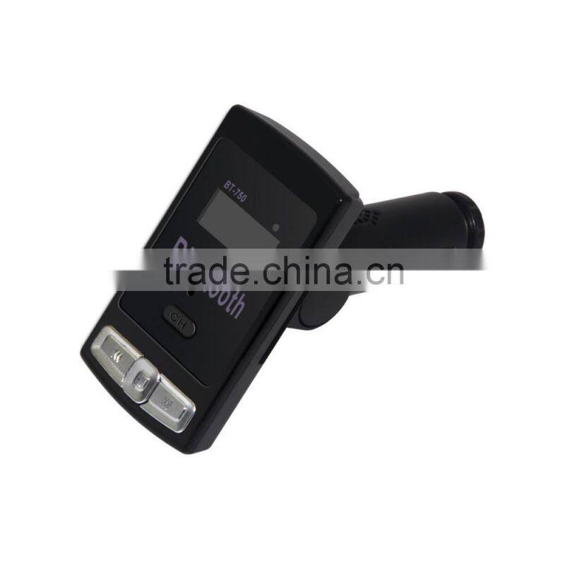 Factory direct supply!BT-750 Car Bluetooth MP3 transmitter cigarette lighter style wireless Bluetooth handsfree