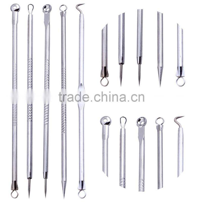 5 in 1 Blackhead Remover Tools Set, Antibacterial Acne Needle Set, Blemish Kit, Acne Pimple Extractor Remover Tool Set PR-013