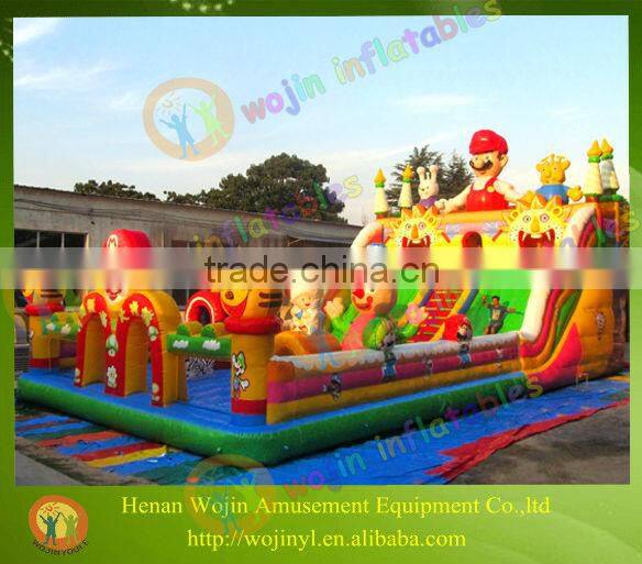 Giant inflatable super mario slide for adult/giant slip and slide