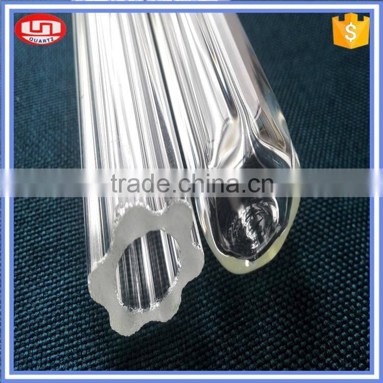 high quality plum blossom high borosilicate glass tube