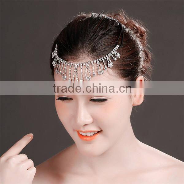 MYLOVE diamond crystal bridal hair jewelry women head bands handmade MLF137