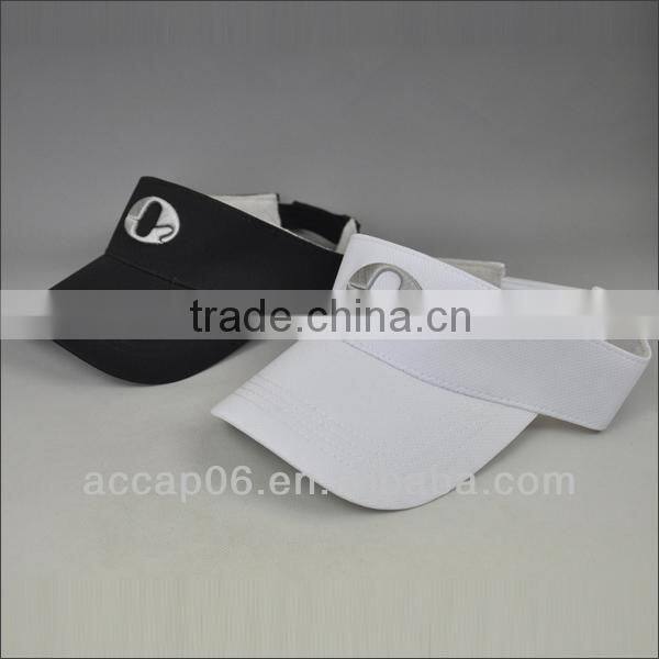 polyester visor cap/high crown visor wholesale
