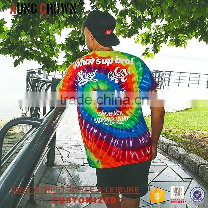Multicolored Oversized T shirt Print Custom Logo New Style Made In China