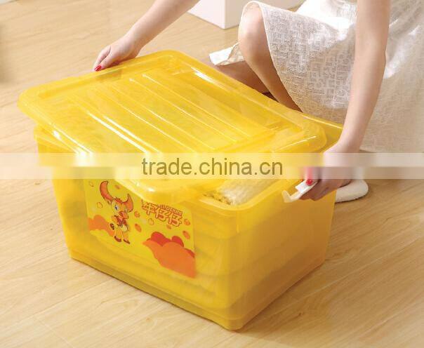Plastic storage boxes for clothes multi-use storage bins