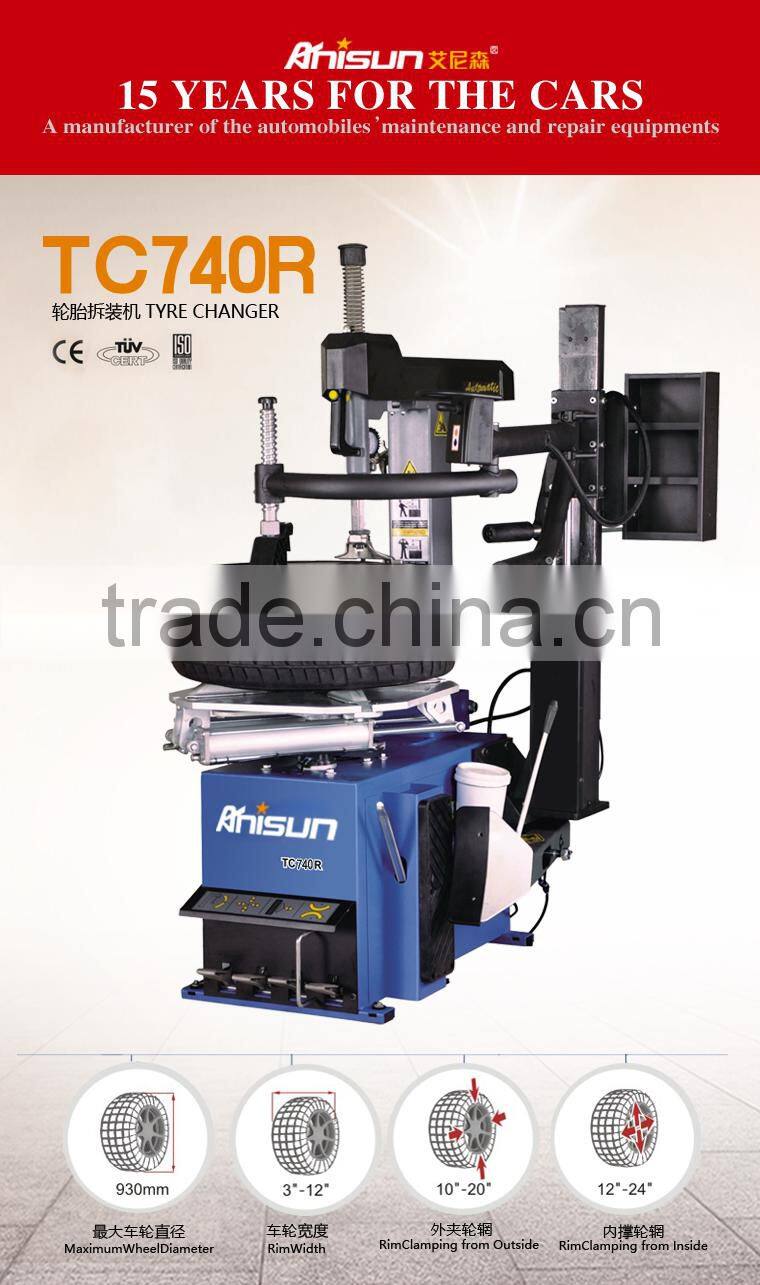automatic tyre changer with swing arm tire repair machine