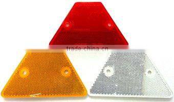 Triangle steel guardrail reflector /hot sale bright highway delineator post