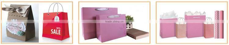 factory directly custom high end stand up gift kraft paper bag for cloths