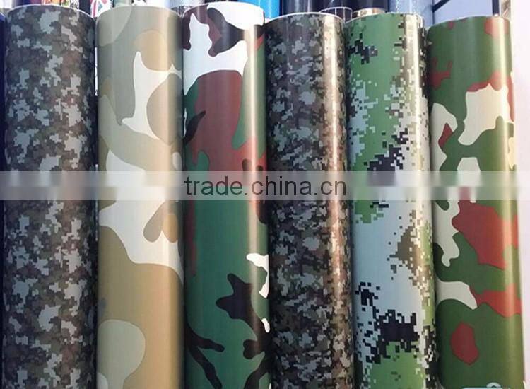 Best selling PVC Vinyl Film Bubble Free white camouflage car vinyl film for Car Wrapping
