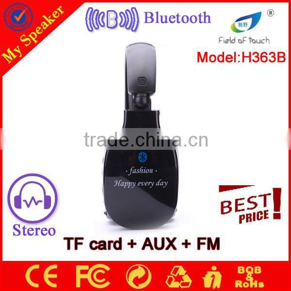 2014 computer headphone with TF card bluetooth FM