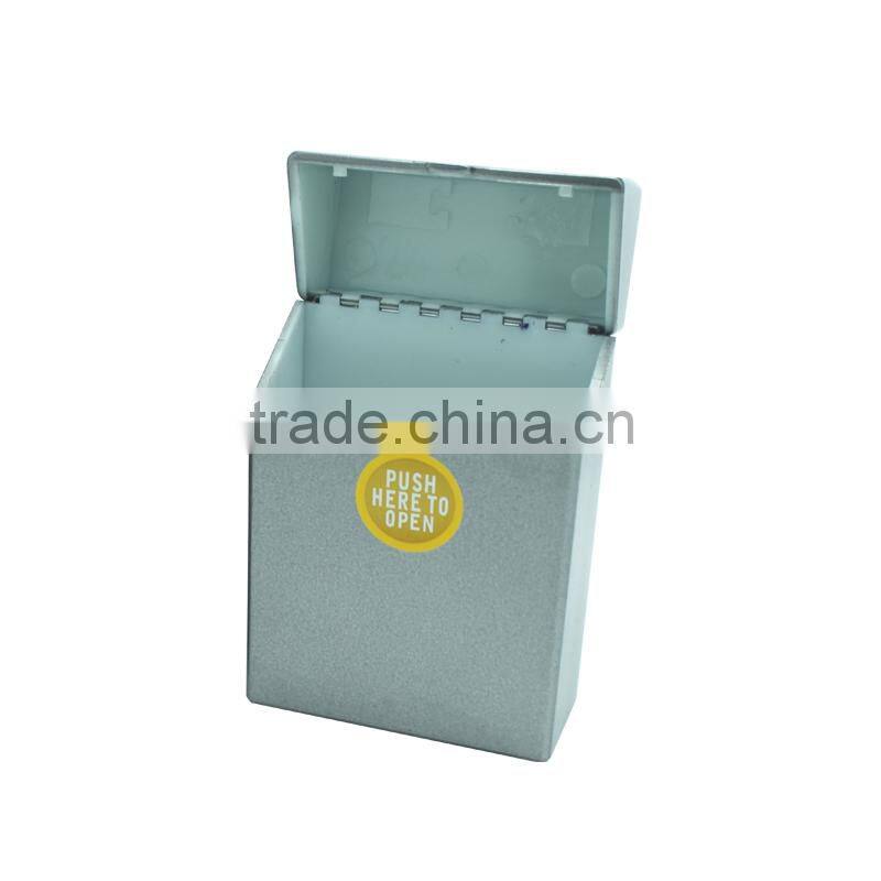 Grey ABS Plastic cigarette box /case / Holder push button for 20s kind size 85mm cigrettes