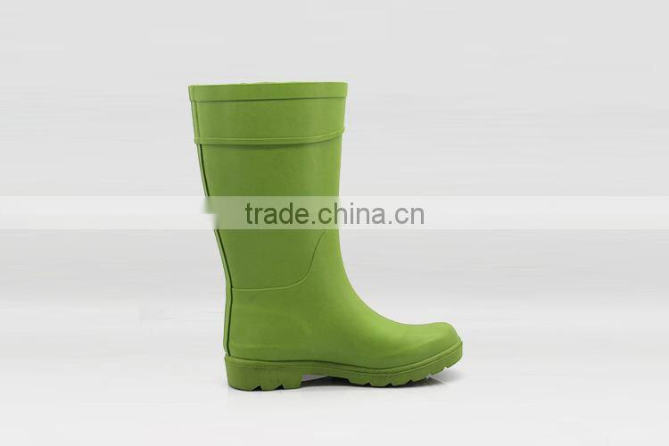 Customized Designs Latest Design Green Folding Rubber Rain Boots