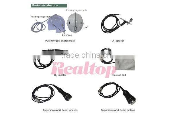 Hyperbaric Oxygen Facial Machine RF Jet Peel System Music Therapy BIO Photon Skin Tighten Machine Multifunction Beauty Equipment