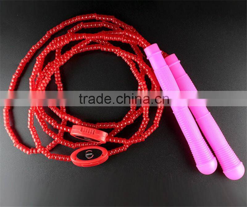Multi color led flashing jump rope Light up jump rope Glowing skipping rope