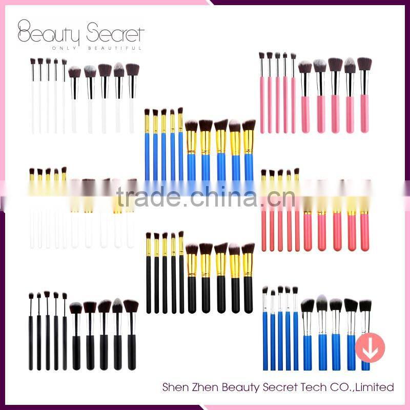 12pcs aluminum handle make up brush sets makeup use